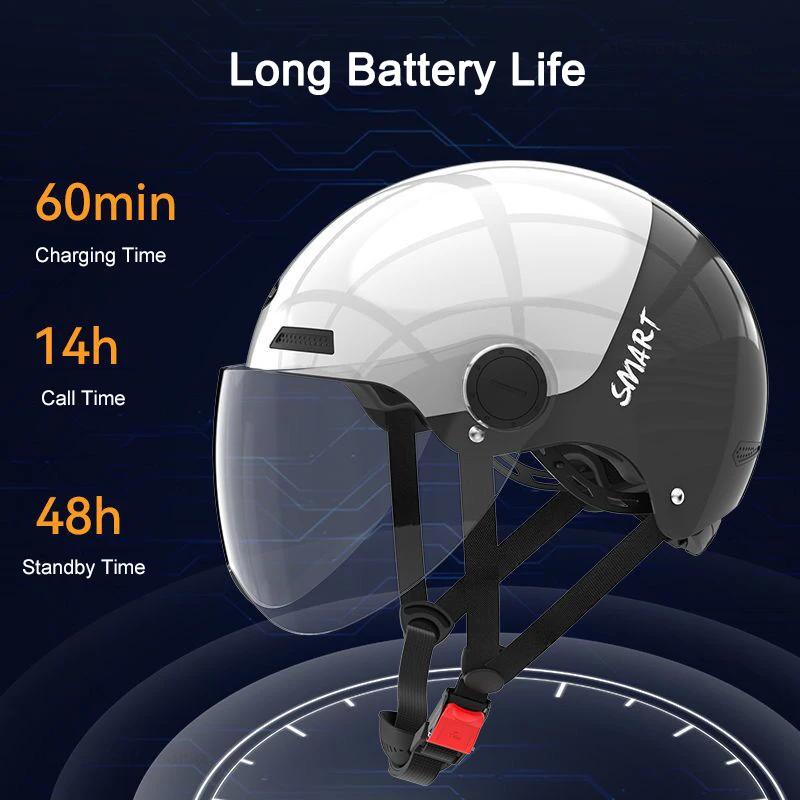 Youpin Smart4u Bluetooth Simple Design Motorcycle Electric Vehicle Helmet Listen to Music Answer Phone Calls Smart Helmet