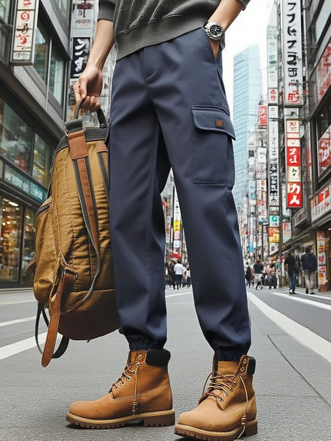 

New men's work pants, casual pants, waterproof, multi pocket, suitable for outdoor tough style wearing, work pants