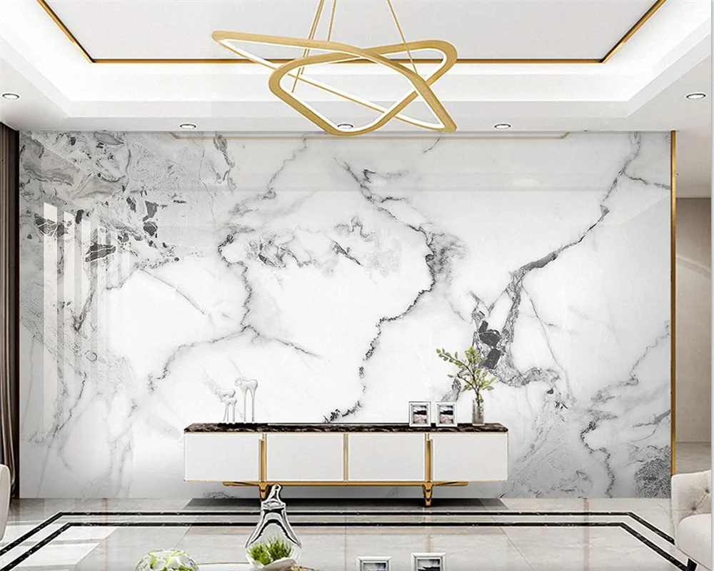 beibehang Customized new ink splashed porcelain marble pattern jazz white marble background papel de parede wallpaper