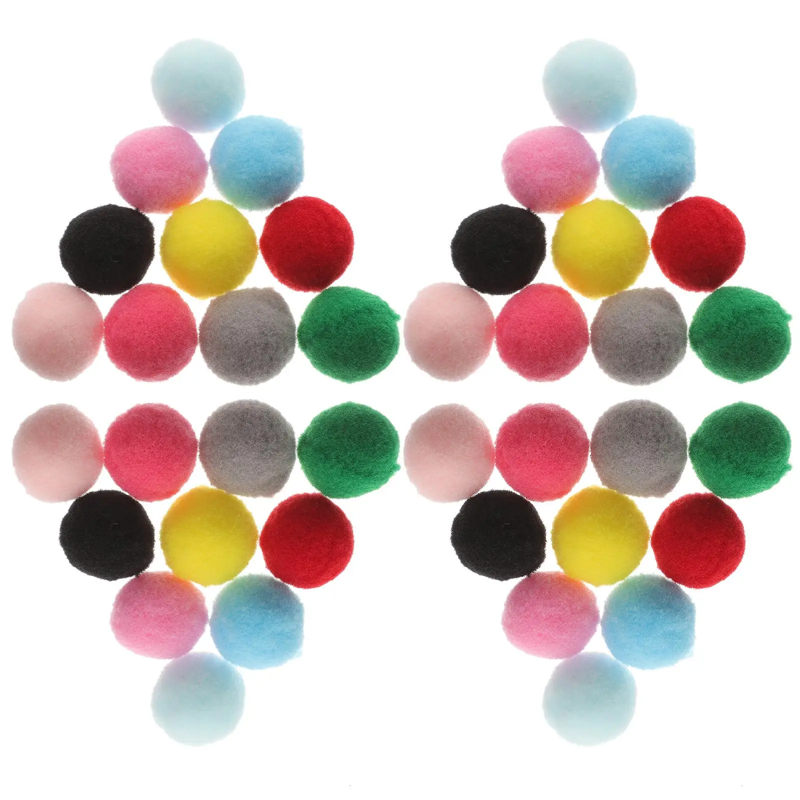 

150 Pcs Mixed Color Pom Poms Balls Clothing Hat Decorations Polyester DIY Crafts Accessories Sewing Supplies
