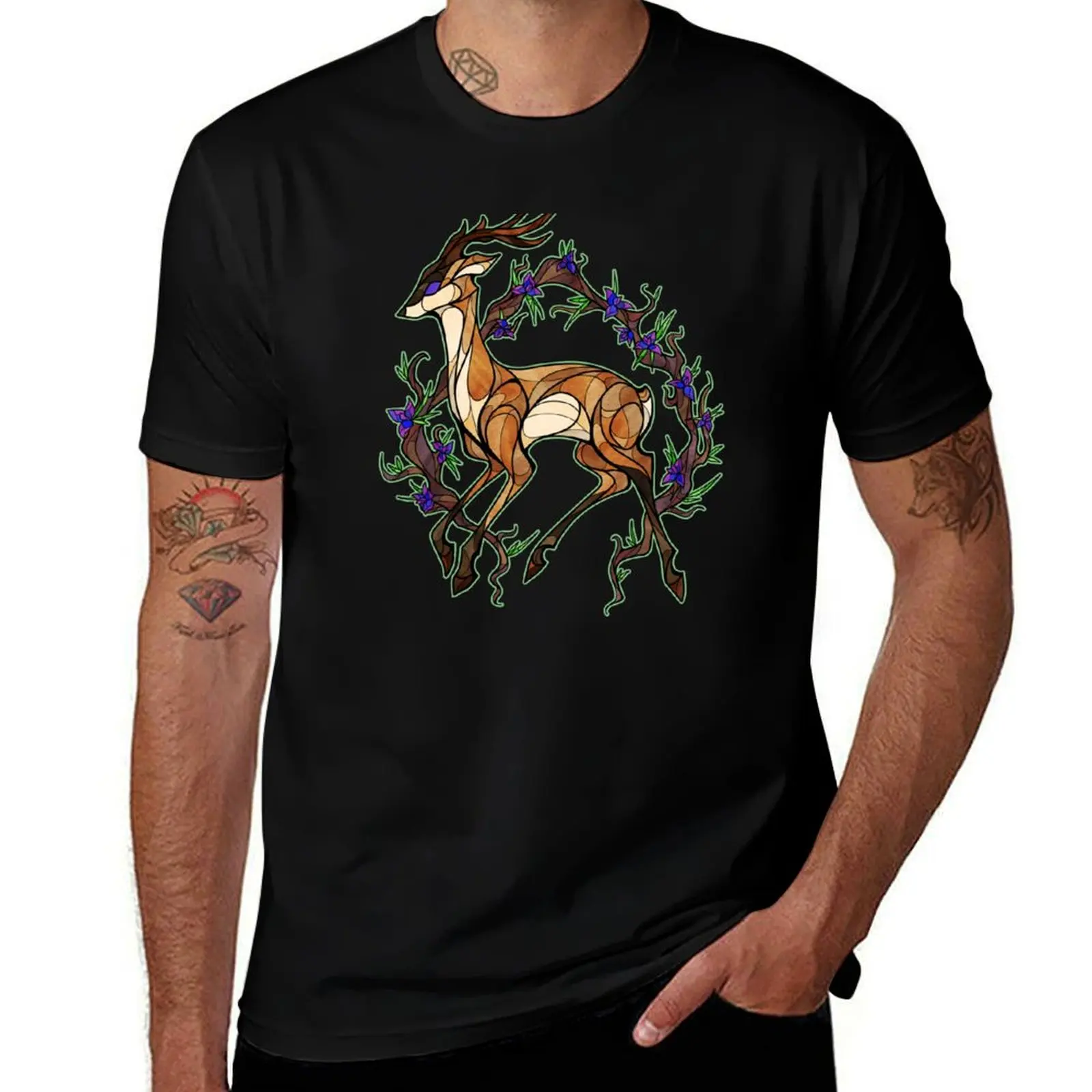 

Deer Glass T-Shirt t shirt man plain man t shirt graphic