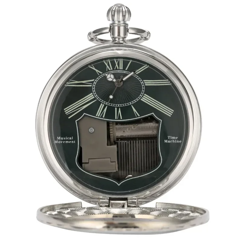 

Antique Manually Musical Pocket Watch Playing Song Swan Lake Quartz Analog Clock for Men Women Pendant Watches FOB Chain Reloj