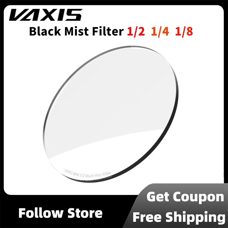 

Vaxis 95mm Black Mist Filter 1/2 1/4 1/8 for Tilta Mirage Matte Box MT-16