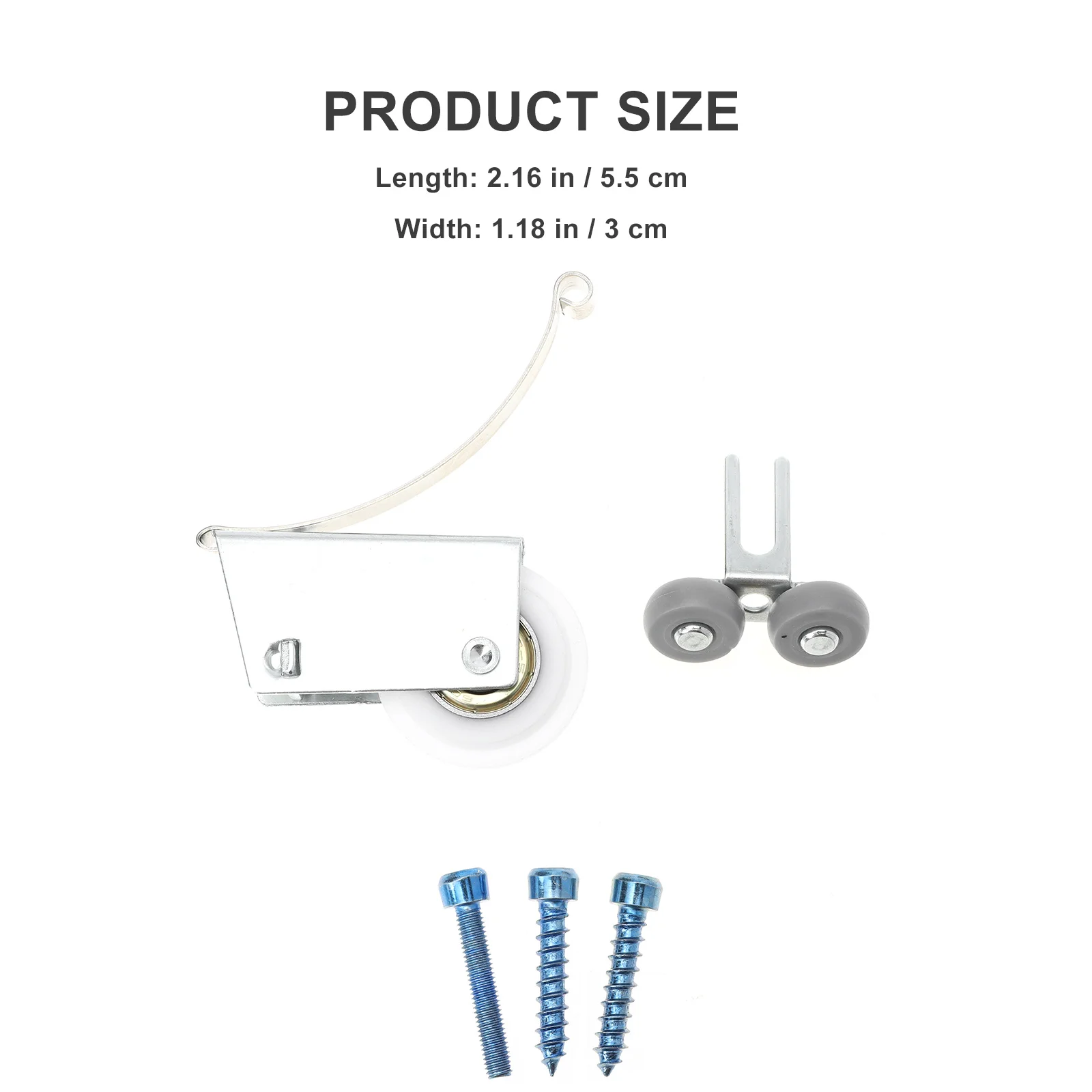 

4Sets Sliding Door Roller Tail Wheels Smooth Running Stable Pulley System Quiet Gentle Accessories Door Roller Set