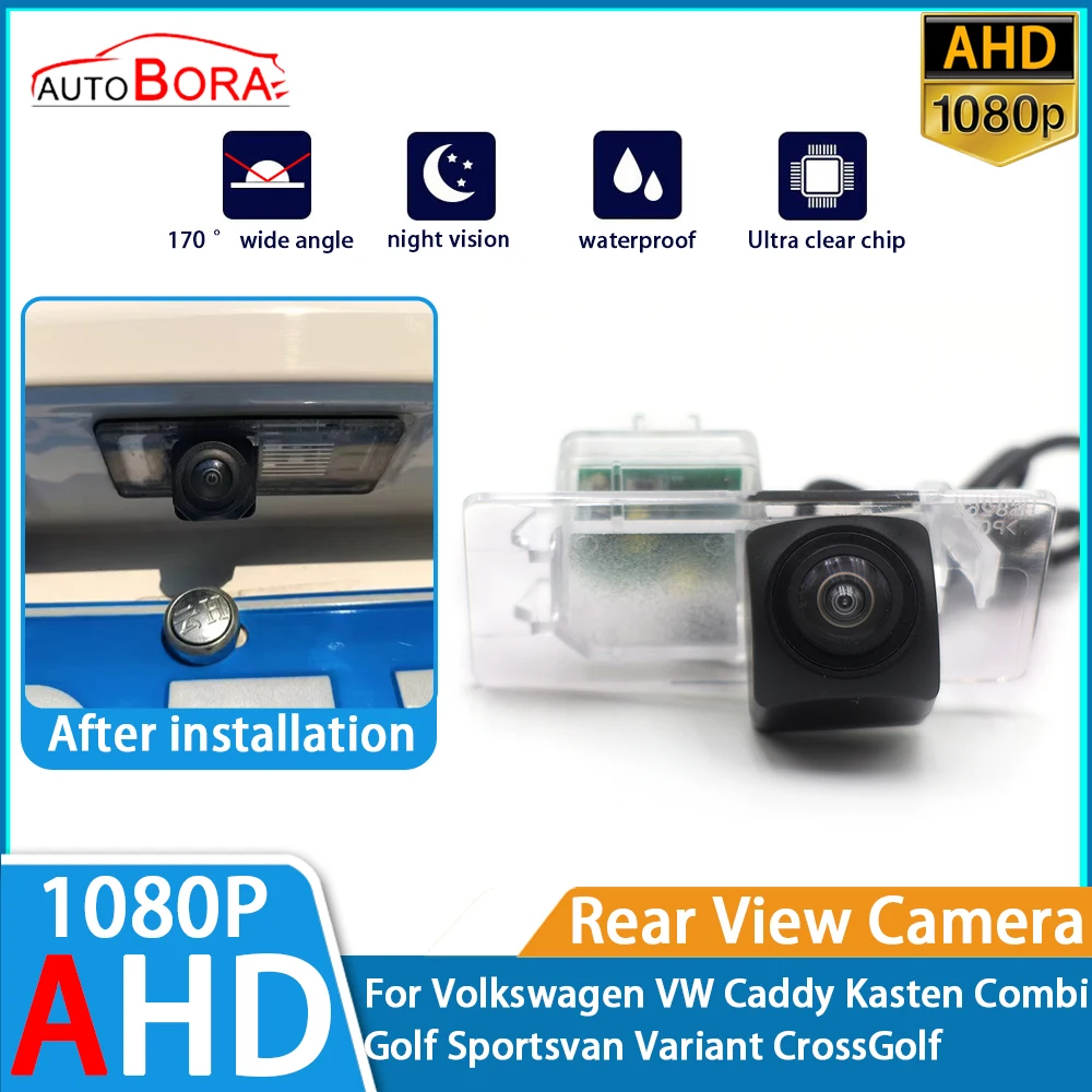 

Reverse Parking Car Rear View Camera 1080P Night Vision for Volkswagen VW Caddy Kasten Combi Golf Sportsvan Variant CrossGolf