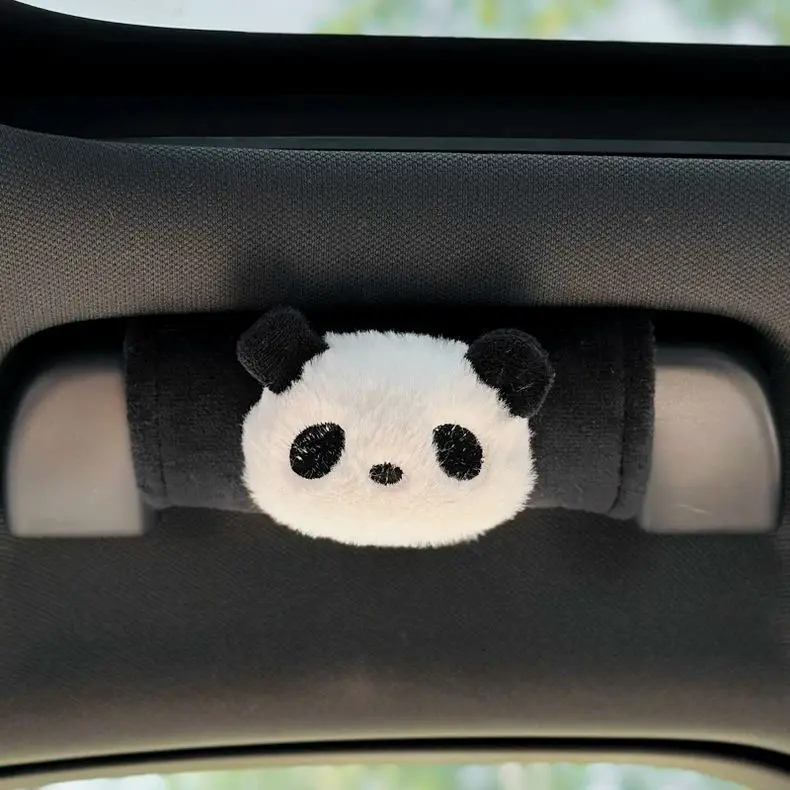 Leuke Cartoon Konijn Panda Autodak Handgreep Cover Universele Alle Seizoenen Auto-interieur Armsteunbeschermer Auto Decor Accessoires