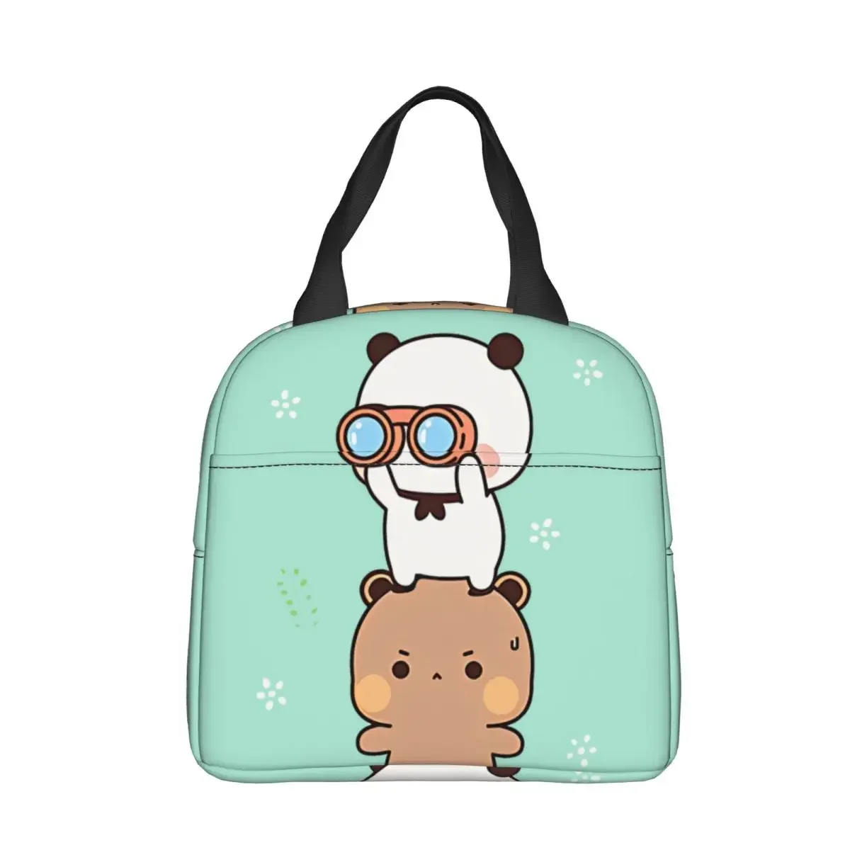 Brownie And Milk Oxford Cloth Portable Bags Bubu and Dudu Anime School Trip Lunch Hiking Debris Cooler Food Handbags