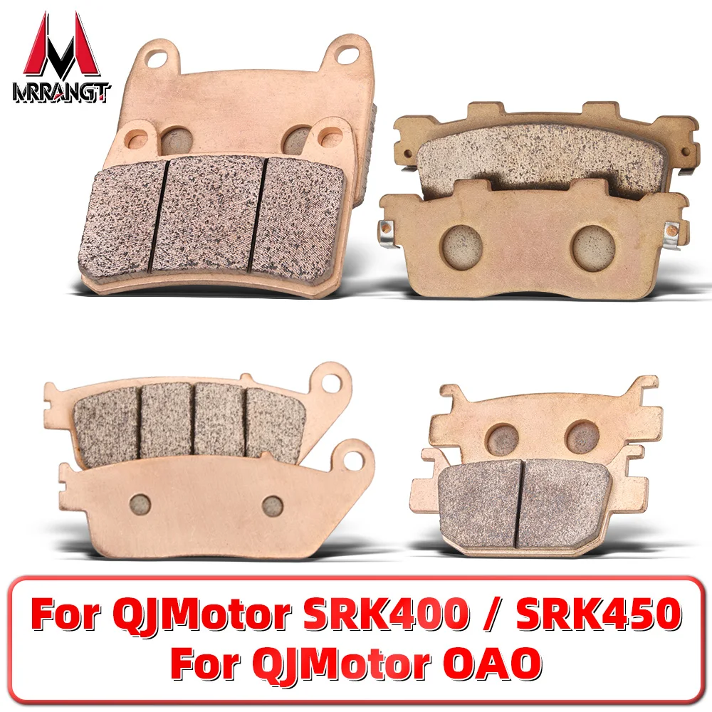 

MRRANGT Sintered Metal Brake Pads for QJMotor SRK400 SRK450 OAO Electric Motorcycle Front Rear Brake Set