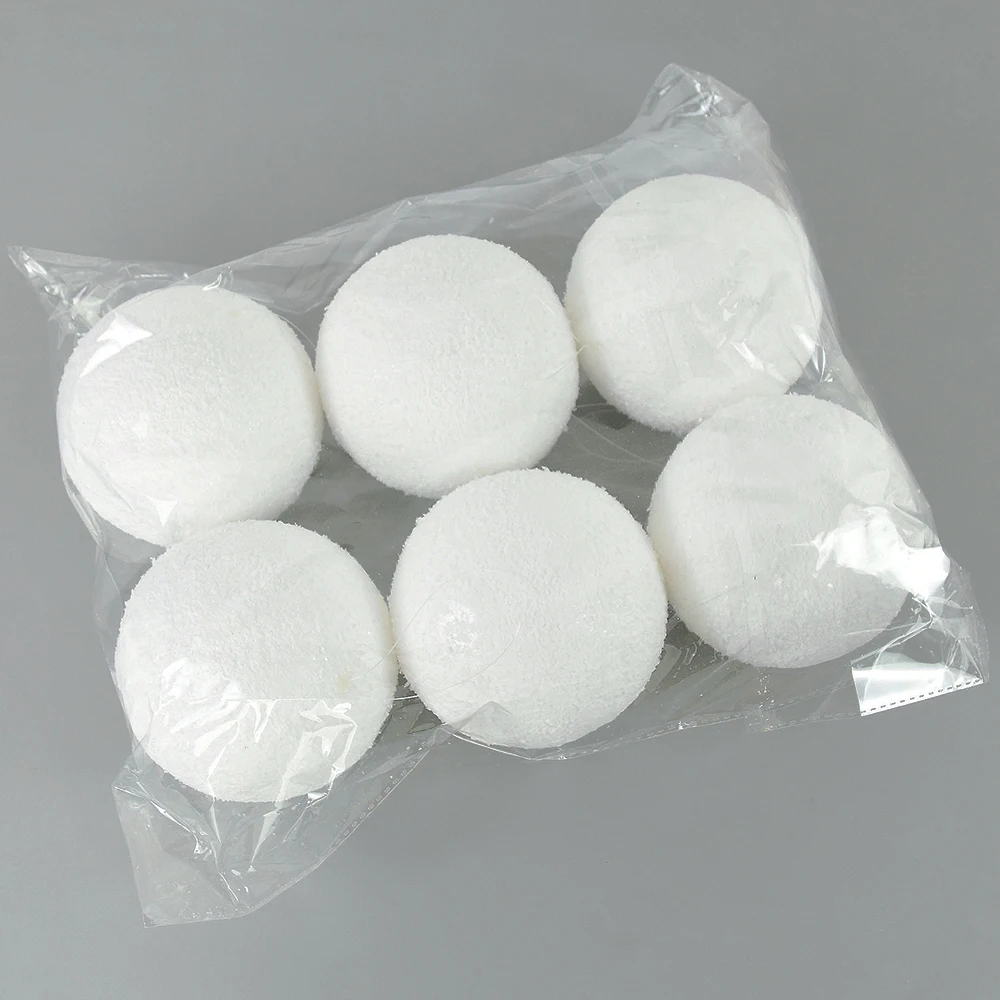 4/6/8/10cm White Christmas Balls Snowflake PE Foam Ball Xmas Tree Pendants Hanging Ornament New Year Decoration for Home Navidad - Image 4