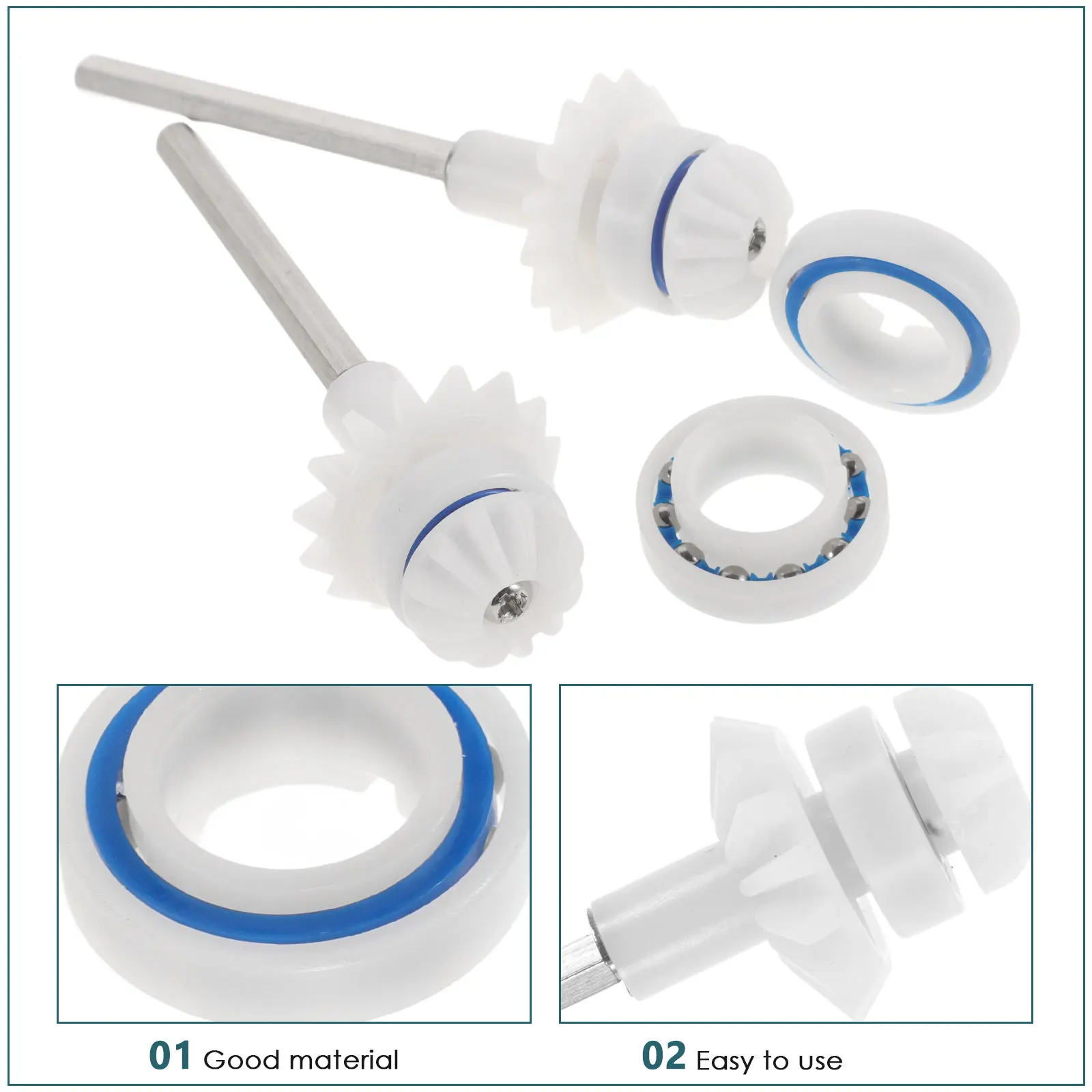 1Set Professional Wear-Resistant Pool Cleaner Drive Shaft Stainless Steel ABS Construction for Outdoor Swimming Pool Cleaner