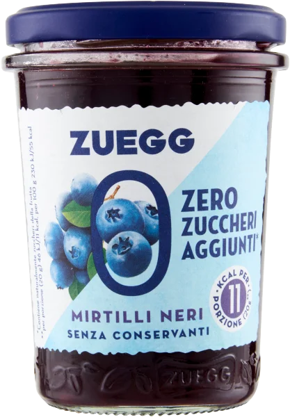 Mirtilli 220g-zuegg zuckerfreie Blaubeer marmelade