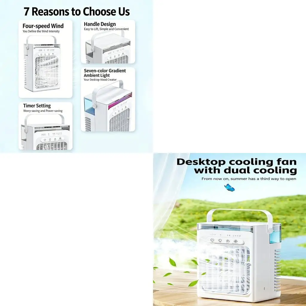 

M6CB Small Evaporative Fan with Adjustable Speed and Large Water Capacity