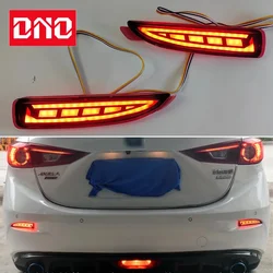 Car LED Rear Bumper Lamps For Mazda 3 Mazda 6 2014 - 2018 Brake Light Turn Signal Backup Reflector Lamp Taillights Car Fog lamp