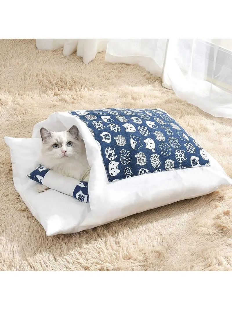 cuccia-invernale-calda-per-gatti-e-cani-stile-giapponese-completamente-chiusa-per-sonno-profondo-con-trapuntatura-forniture-per-animali-domestici