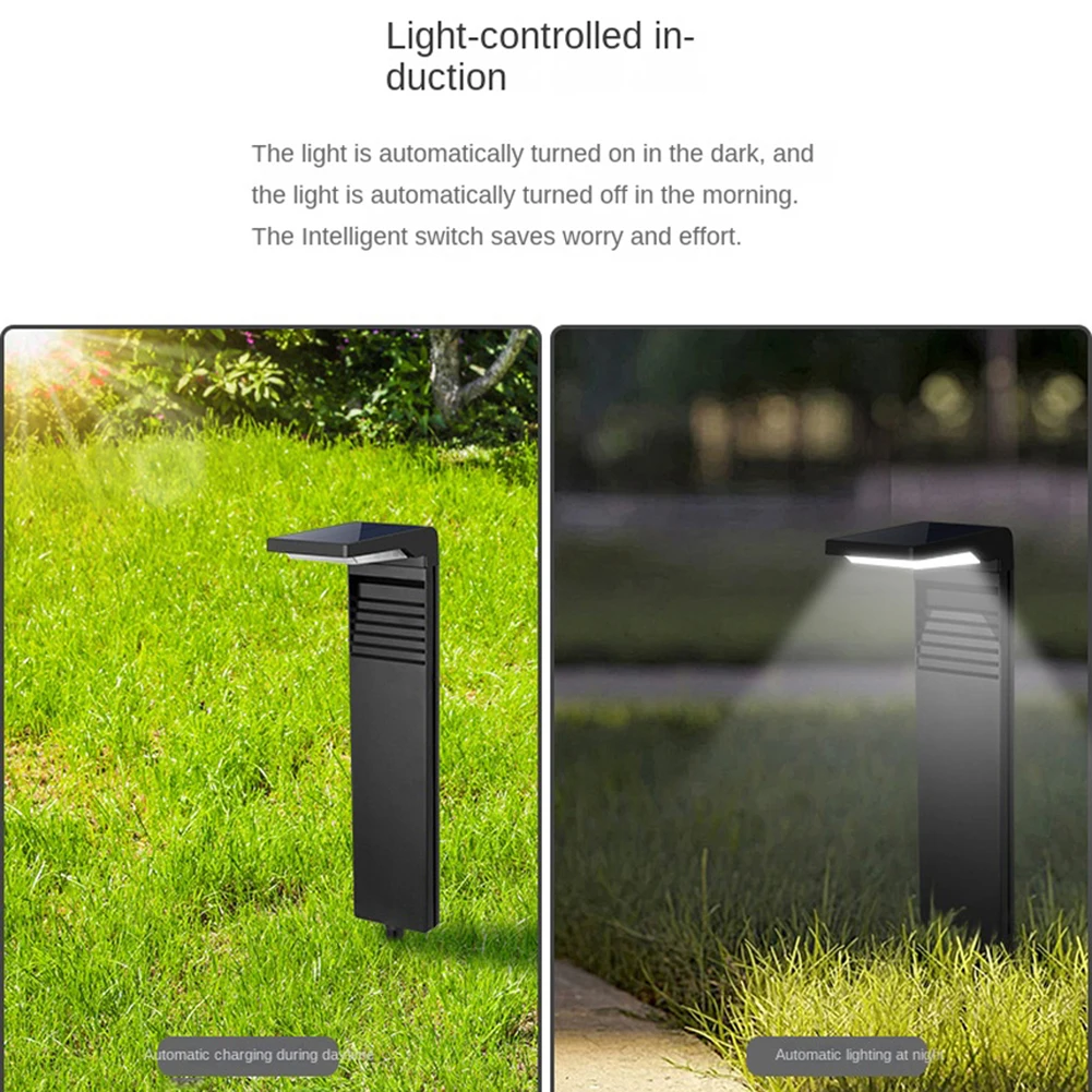 LED Solar Landscape Lights, Indução Spotlight para Quintal, Exterior, Impermeável, Jardim, Caminho, Lâmpada de Gramado, Quintal