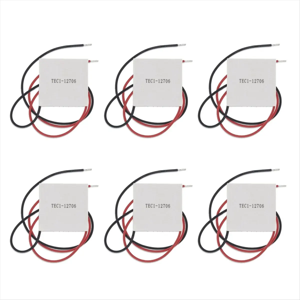 【50% OFF】6PCS TEC1-12706 K10 Thermoelectric Cooler Peltier Elemente Module Semiconductor Refrigeration for Car Refrigerator