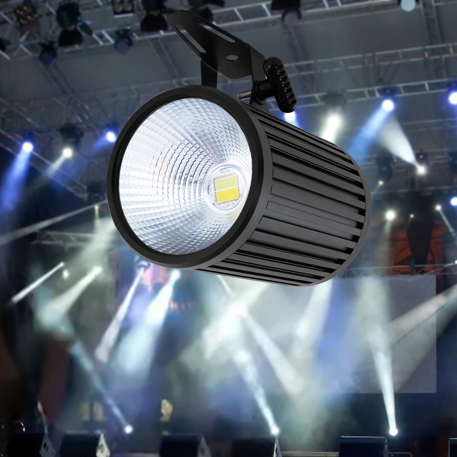 

200W Waterproof PAR Light IP65 Outdoor Stage Light with COB LED, DMX & Master-Slave Control for Parties, Weddings, Concerts