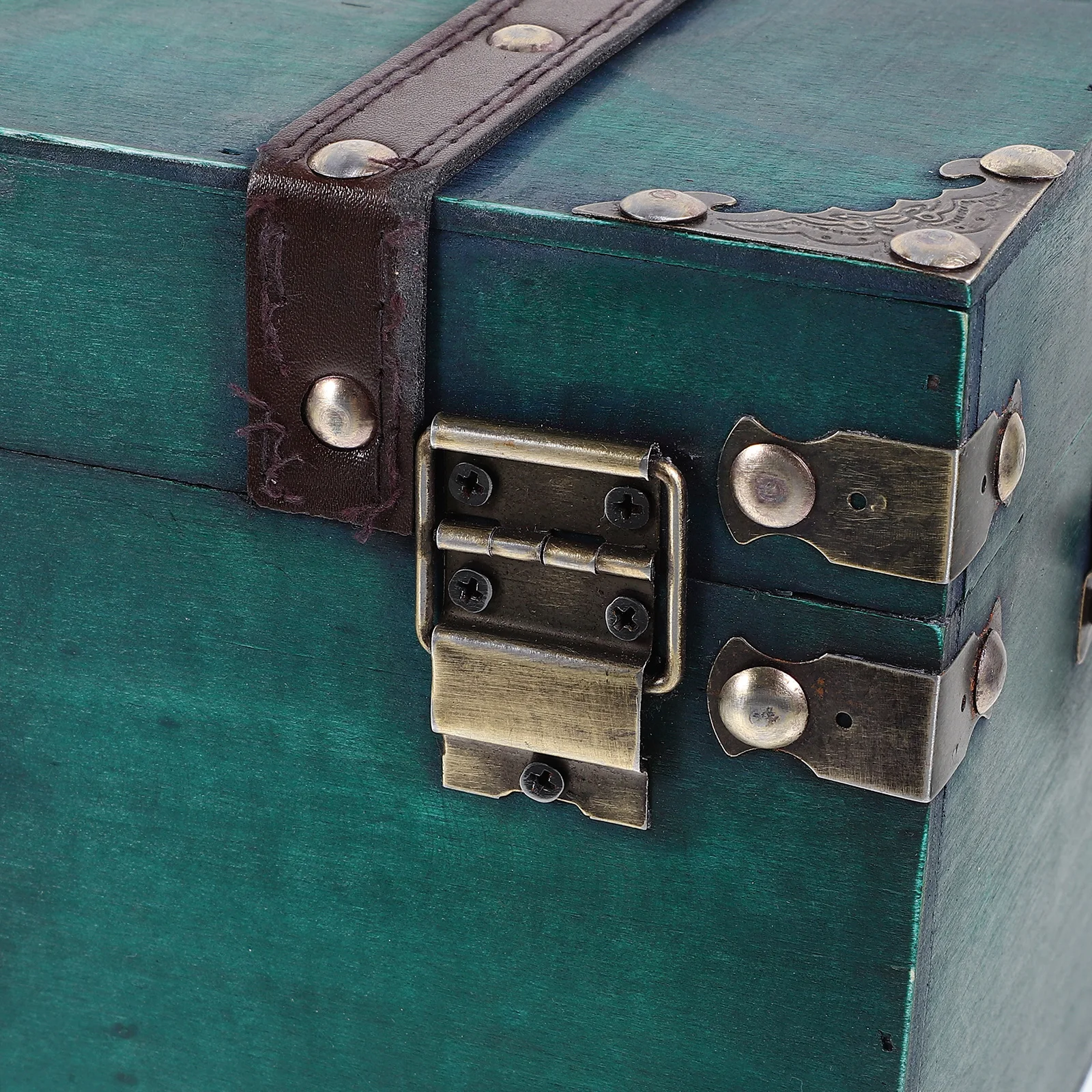 

Large Size Retro Wooden Treasure Chest Storage Box Jewelry Wooden Chest Case Treasure Box Password Lock Organizers