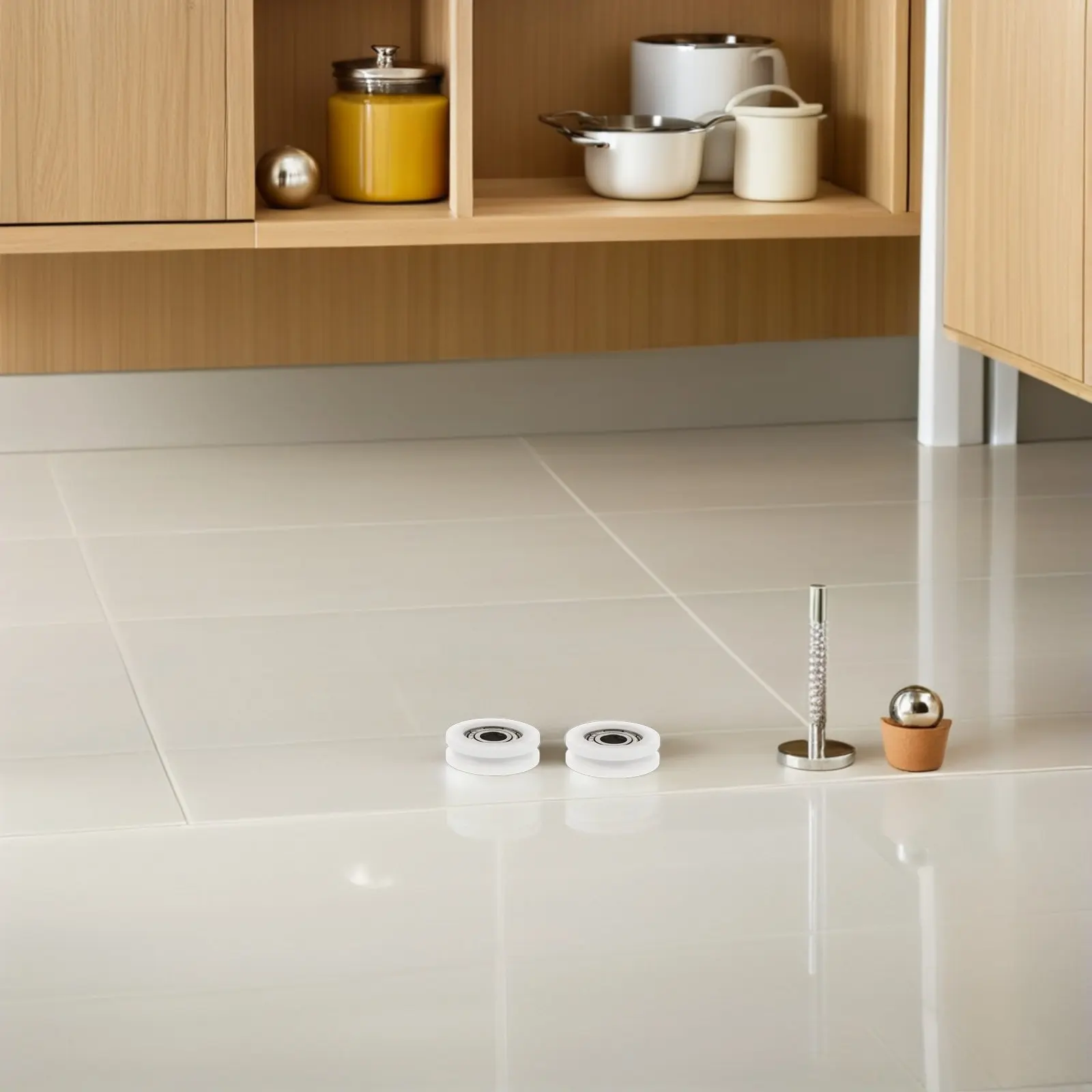 

Комплект из 4 нейлоновых U-образных роликов 21 мм для раздвижных дверей, усиленные, для замены роликов в дверных направляющих, фурнитура для шкафов и гардеробов