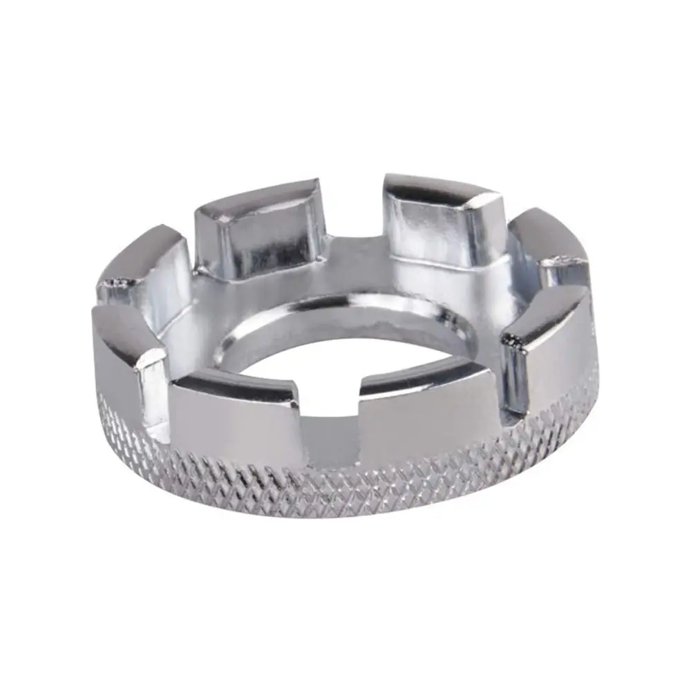 Дорожный MTB велосипедный ключ для регулировки спиц, инструменты для регулировки обода велосипеда 6 в 1, несколько слотов, инструмент для ремонта спиц велосипедного колеса, серебристый