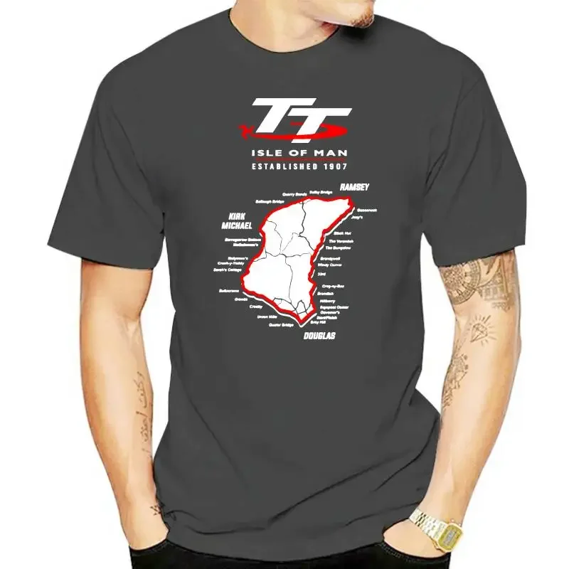 streetwear 2024 Isle Of Man TT Motorcycle T Shirts Men 2024 Fashion Short Sleeve 100% Cotton T-Shirt O Neck Classic Tees Awesome