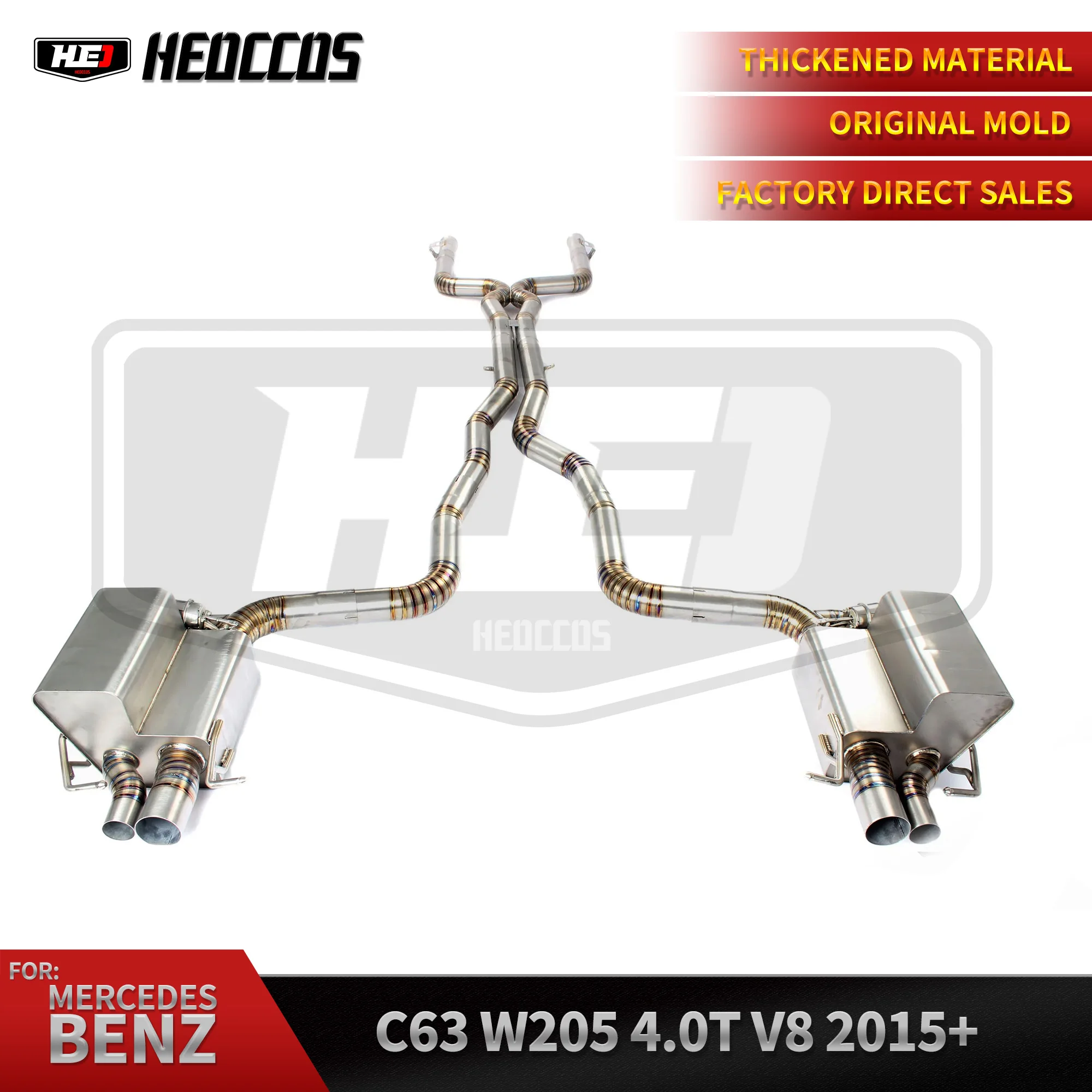 

HEO Titanium Alloy Valve Exhaust Exhaust Catback For Mercedes-Benz C63 W205 4.0T V8 Improve Engine Performance And Sound