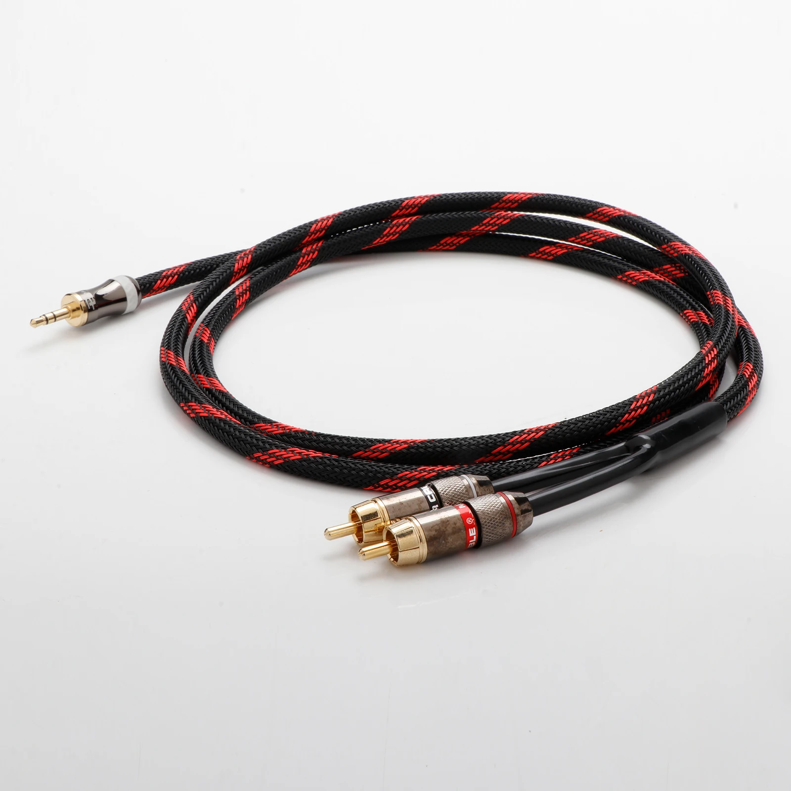 HiFi Canare 3.5mm to 2RCA Audio Cable AUX RCA Jack 3.5 Y Splitter Amplifiers amplifier, mobile phone, computer, desktop audio