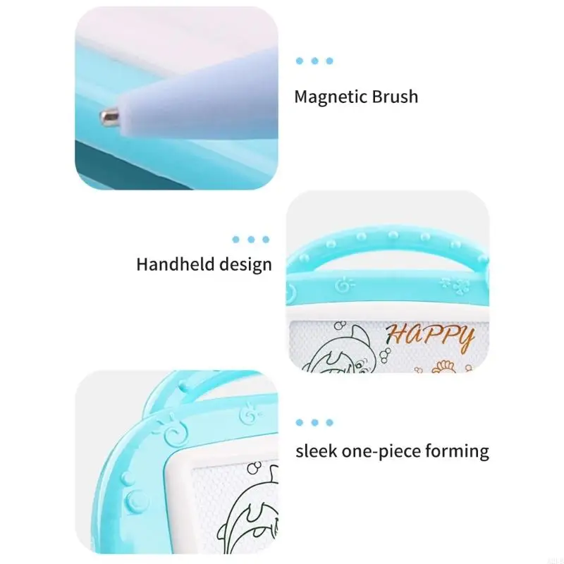 Papan gambar magnetik ukuran perjalanan untuk anak -anak yang dapat dihapus sketsa pad mainan pembelajaran pendidikan awal untuk