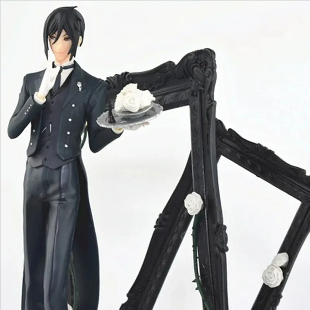 25 cm Sebastian Michaelis Black Butler Libro del circo Animazione Action Figure Modello in PVC Giocattoli Bambole Regalo