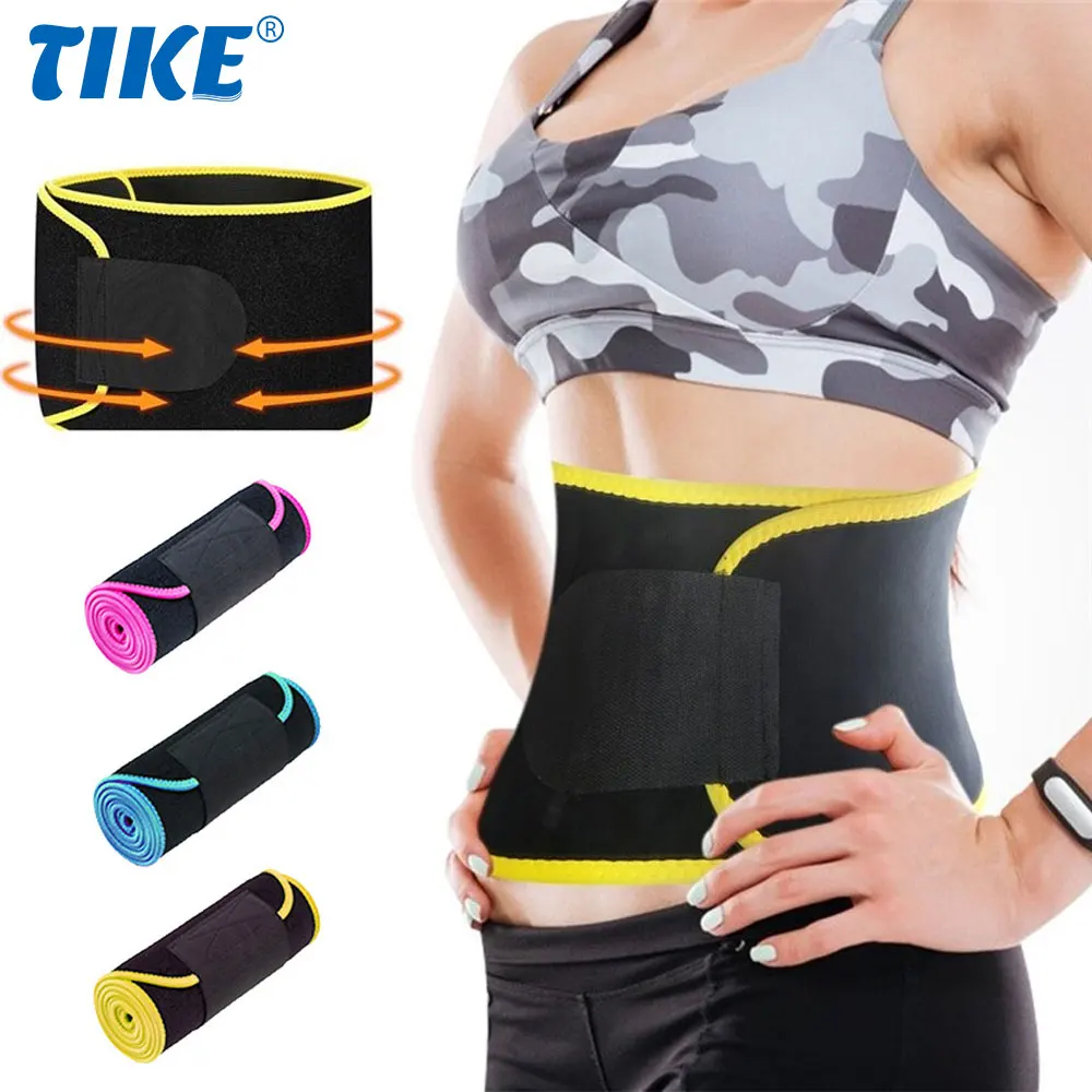 Sports Waist Trimmer Wrap, Gym Sweat Sauna Slim Belly Belt for Men and Women - Abdominal Waist Trainer Workout Body Shaper Belt