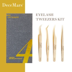 DeceMars Eyelash Extension Tweezers Kit