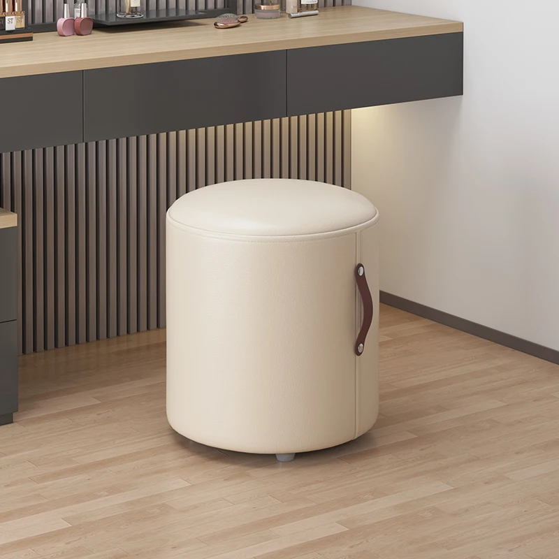 Nordic Girls Dressing Table Makeup Stool Living Room Round Stool Sofa Stool Balcony Coffee Chair