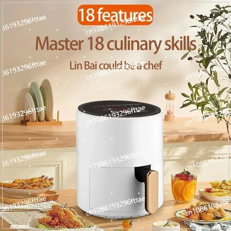 18 Features, Electric Air Fryer for Home Kitchen,6L Large Capacity Air Fryer Multi-functional Household Touch Air Fryer,