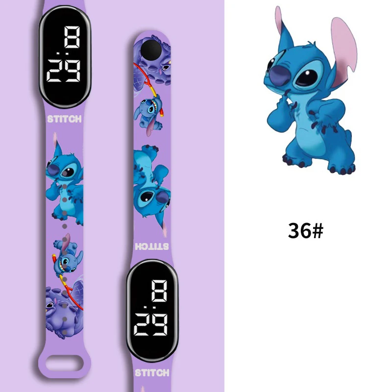 

Stitch Children Watches Girls Waterproof Sport Touch Screen Watch for Women Waterproof Digital Clock Bracelet Gifts