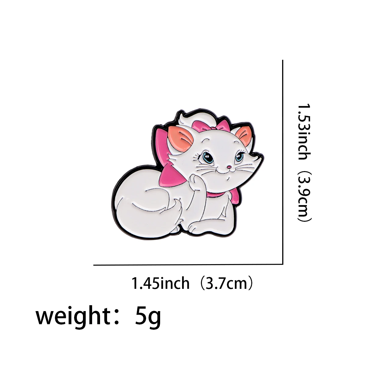 Elegant Cat Lapel Pins for Backpacks Manga Briefcase Badges on Backpack Brooch for Clothes New Fashion Accessories