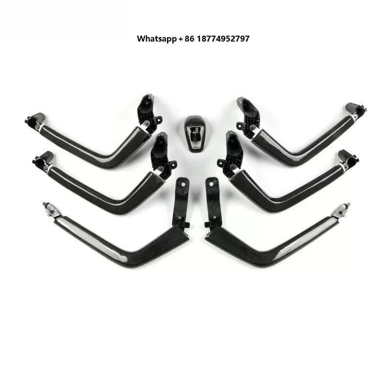 

2018-2024 Car Modification Interior Saddle Armrest Upgrade Door Handle Carbon Fiber Decoration
