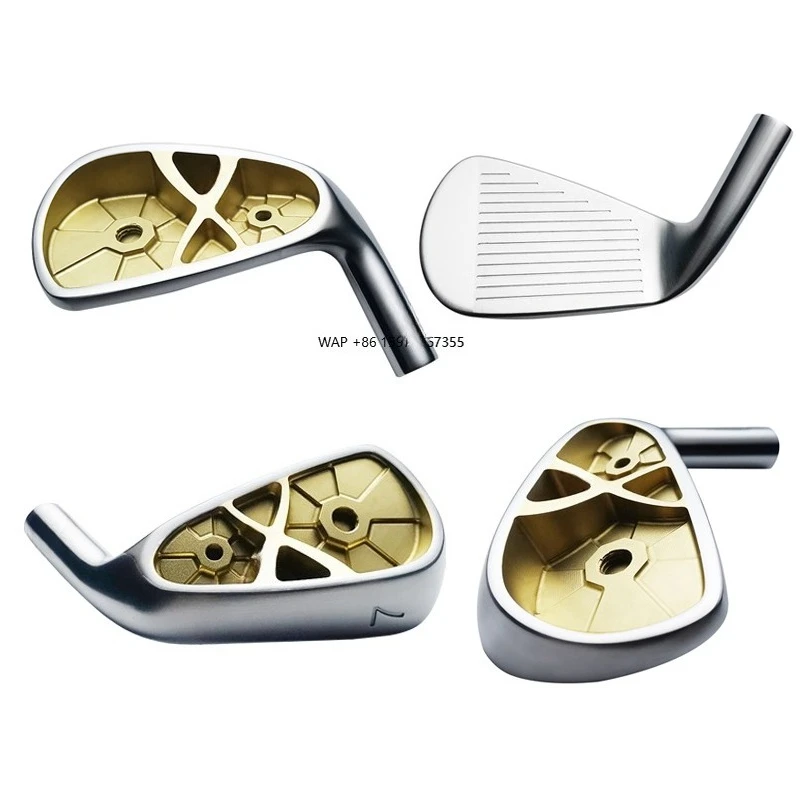 

OEM high quality custom gold forged soft iron unisex golf iron set, right hand club Lie 60-64 Flex R 100% graphite