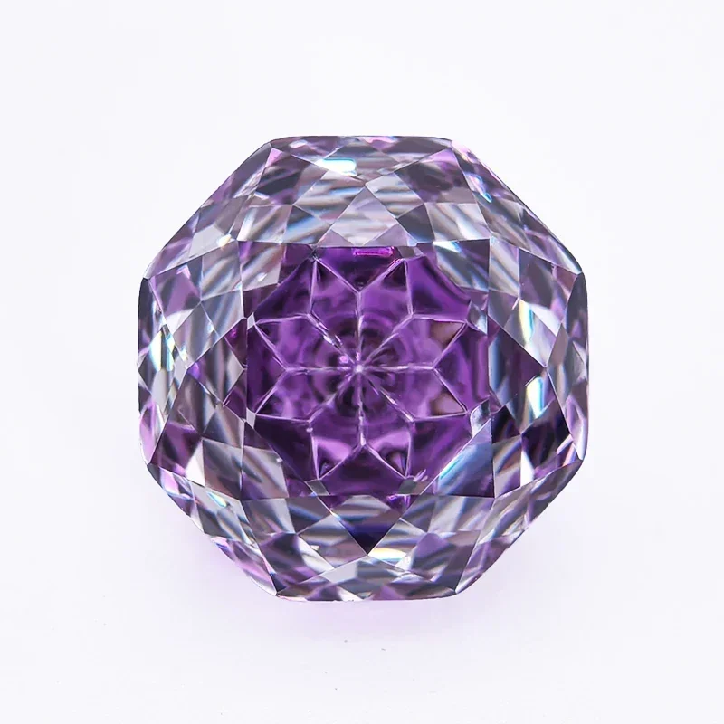 

Cubic Zirconia Special Rose Cut Purple Color Gemstone Bead Wholesale and retail for Diy Advanced Jewelry Rings Earrings Making