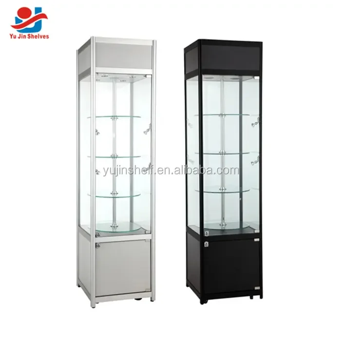 Custom.Freestanding Shelves Storage Wooden Store Retail Exhibition Perfume Cosmetic Display showcase Cabinet with Spotlight