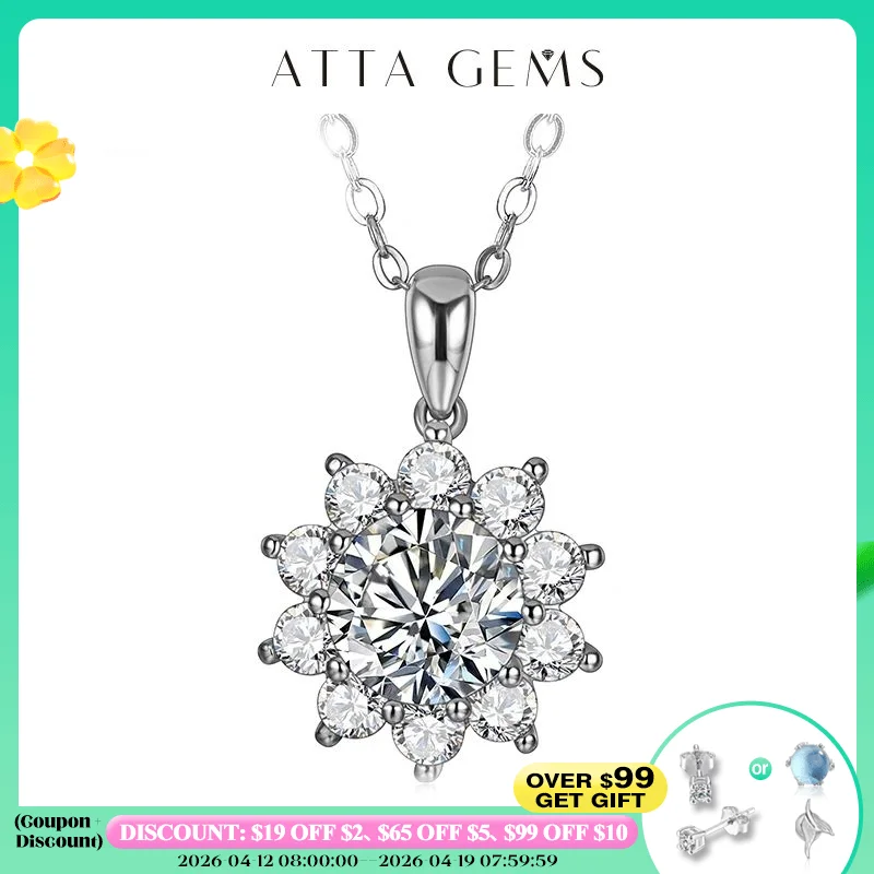 

Женское ожерелье из серебра 100% пробы, с муассанитом