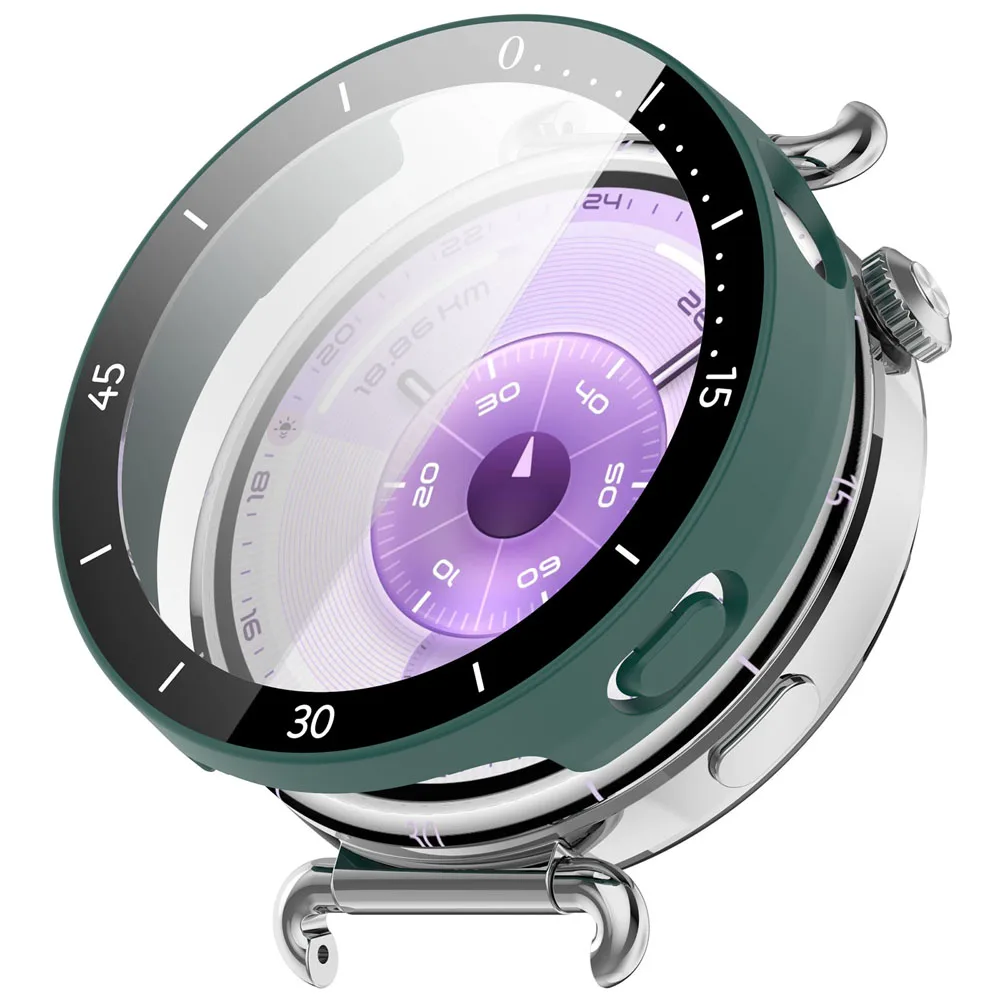 1x PC حالة الزجاج المقسى غطاء شاشة كامل لهواوي ساعة GT 6 GT6 41 مللي متر 46 ساعة ذكية حالات الجلد الواقي هارد شل الحرس #4