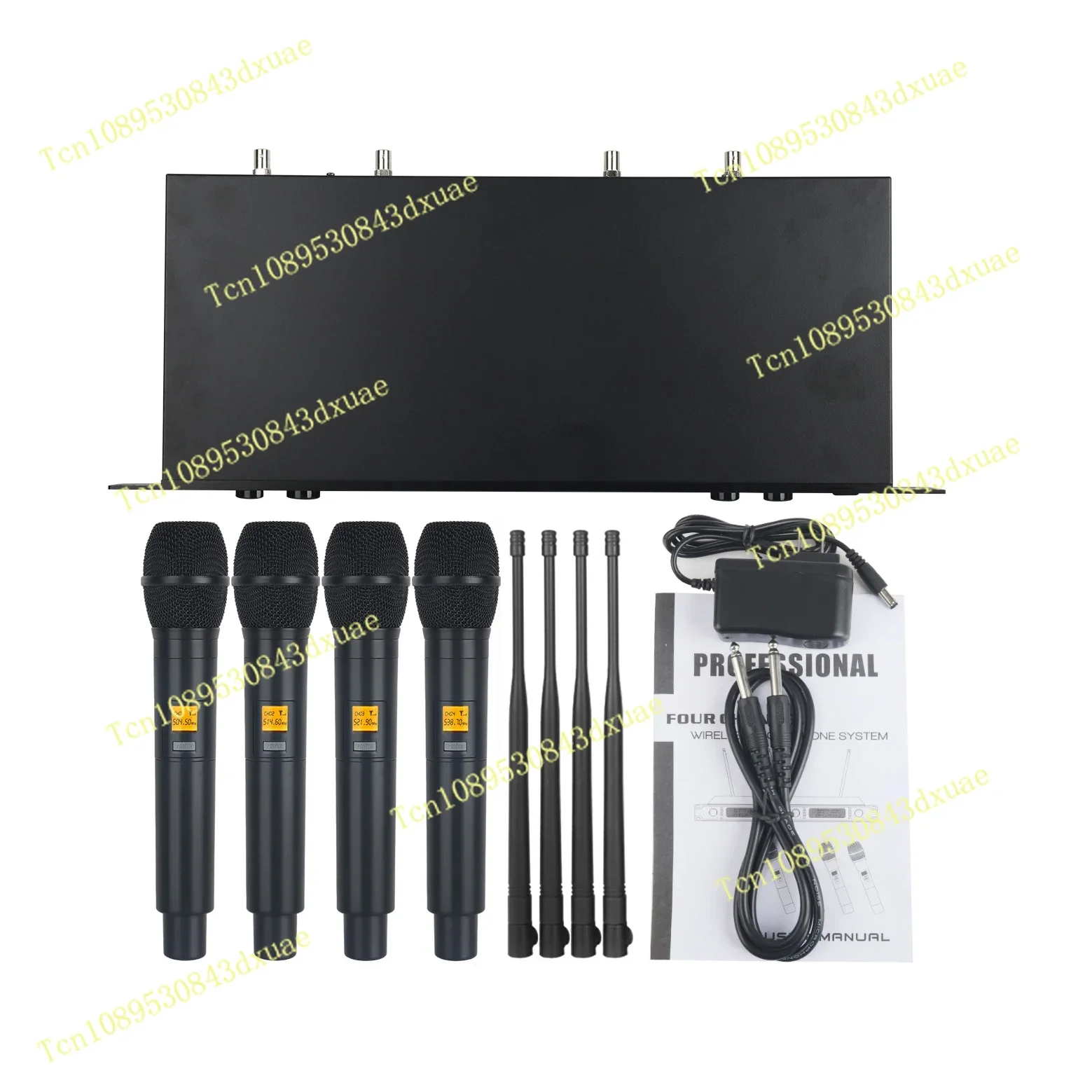 2025 XTUGA A400 Hot Sale 4 Channel Professional Wireless Microphone System UHF Cordless for Performance Singing
