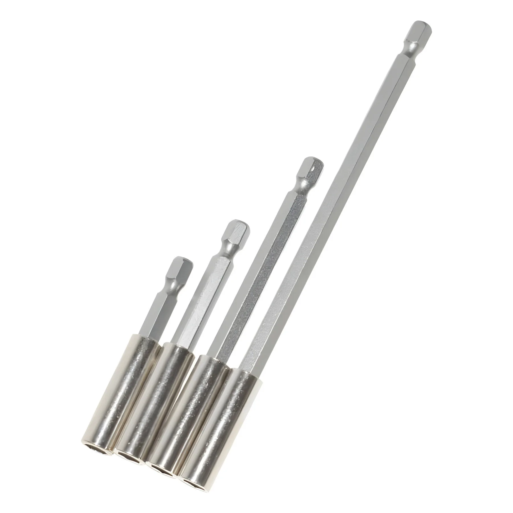 60/75/100/50mm 4-piece Set Of Electric Screwdriver Bits With Strong Magnetic Connection Rod; Quick Coupler For Pistol Drill With