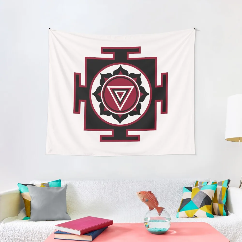 

Kaliyantra white- the portal of Kalima the Dark Goddess of Creation and Destruction. Tapestry Home Decorating Tapestry