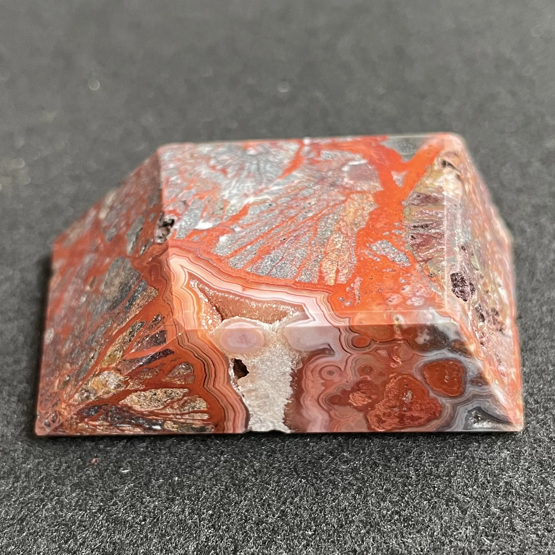 Natural Stone Mexico Agate Freeform Polished Crystal Carnelian Decoration Rock Gift Reiki Healing