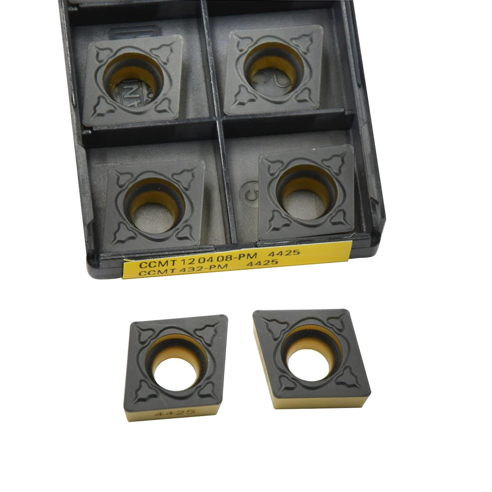 10PCS CCMT432 CCMT120408 PM4325 PM4425 CCMT CNC turning insert Tough and wear-resistant, high quality