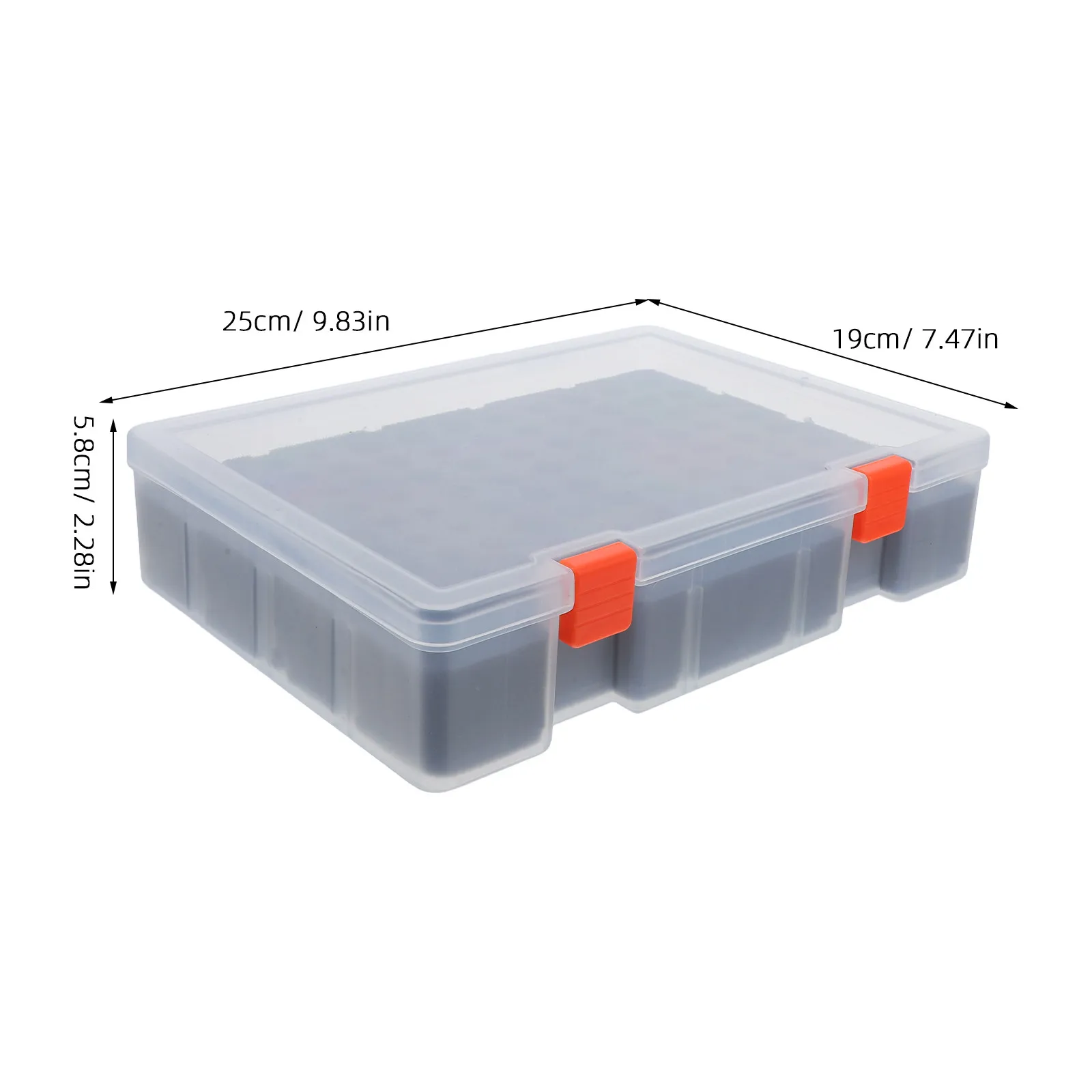 Battery Storage Box Clear Organizer Compact Size Portable Storage Case for Aa Aaa Rechargeable Batteries Easy Carry