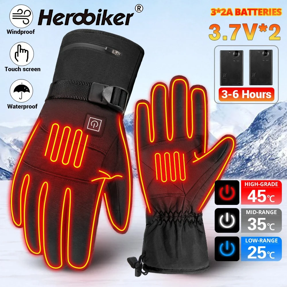 

New Motorcycle Gloves Winter Warm Gloves Windproof Warm Waterproof Outdoor Sports Gloves Motorcycle Skiing Warm Gloves