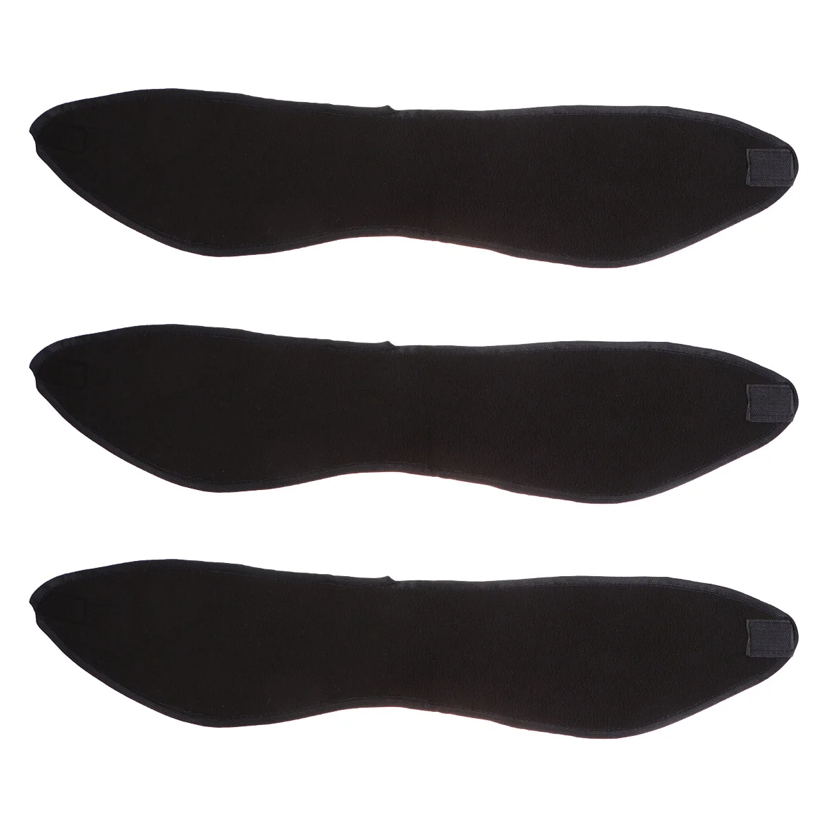 

3Pcs Black Double Layer Fleece Headband Warm Elastic Ear Cover Stretch Hairband for Running Yoga Skating Cycling Outdoors