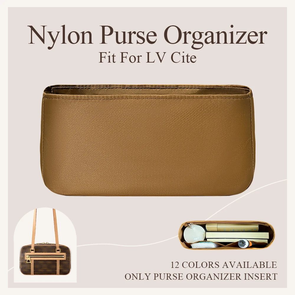 

Nylon Purse Organizer Insert Fit for LV Cite Shoulder Bag Inside Storage Bag In Bag Organizer Insert Durable Inner Liner Bag